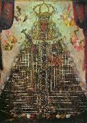 Cuzco School Our Lady of Guadalupe oil on canvas